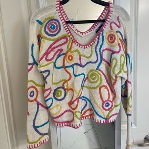 COLORFUL VINTAGE MOM SWEATER